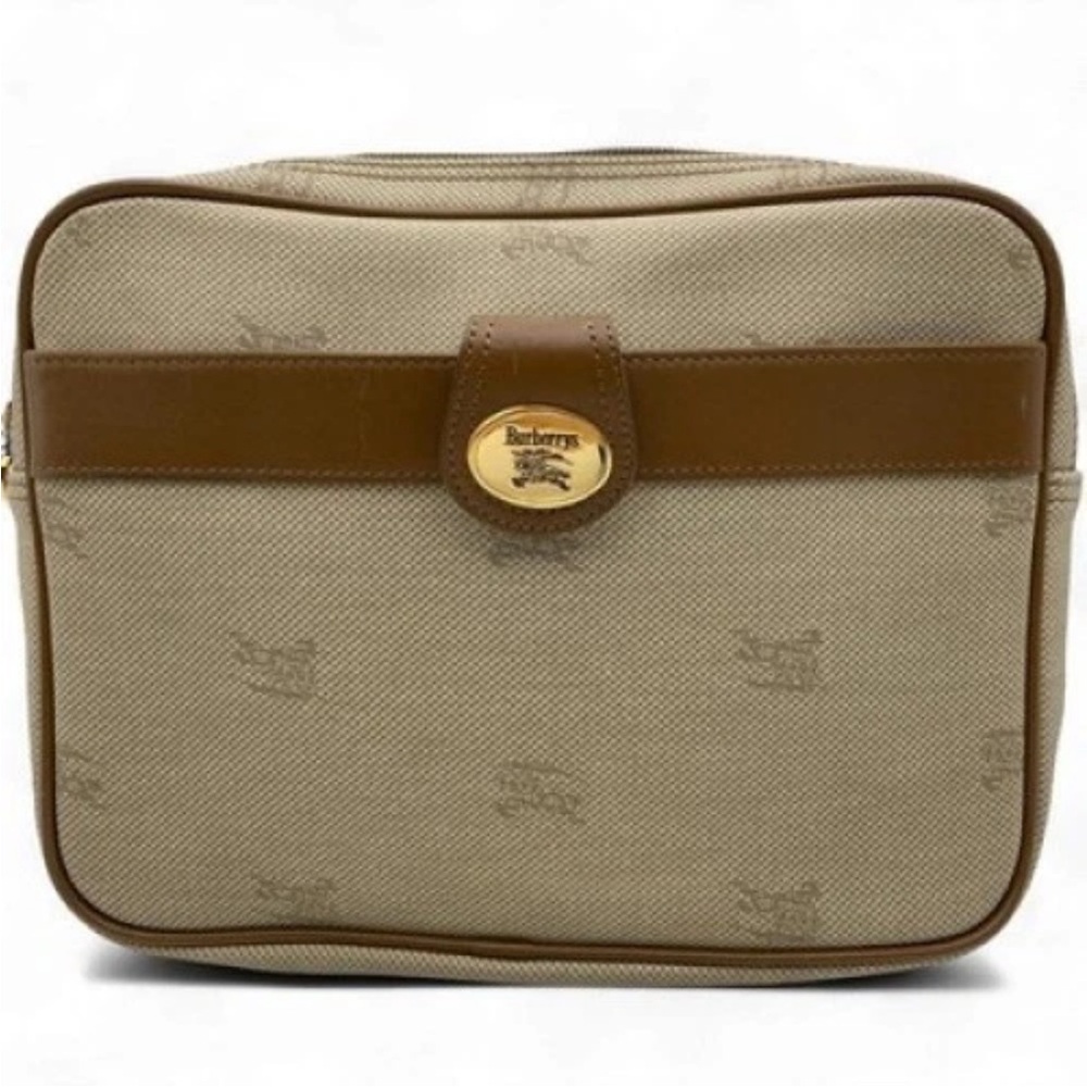 Burberry Beige and Brown Toiletry Bag - Picture 2 of 12
